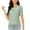 Green, variant on Uaswgudfs Women's Dressy Casual Blouses Business Work Tops Short Sleeve Waffle Knit Shirts 2025 Summer Solid Tee