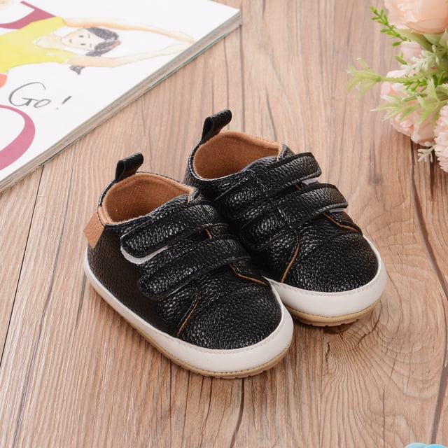 Kmbangi Infants Leather Shoes Unisex Anti-Slip Socks Sneaker Decoration