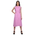 thumbnail image 1 of Moomaya Robe Kurti Sans Manches à Boutons Imprimée avec Poche Chemise Décontractée de Travail, 1 of 4