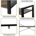 thumbnail image 4 of Costway 4-Tier Bookshelf Industrial Bookcase Diaplay Shelf Storage Rack Rustic Brown, 4 of 10