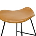thumbnail image 2 of Glamour Home Atia 25" Fabric Counter Stool with Low Back Seat - Beige (Set of 2), 2 of 6