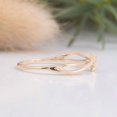 thumbnail image 3 of vylahjewellery 10K Yellow Gold Plated Solitaire Round Cut Moissanite Diamond Rings Minimalist Twist Band Engagement Rings, 3 of 7