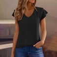 thumbnail image 3 of gbyLJF Tshirts Shirts for Women Fitted Tee Women Button Down Shirts for Women Tank Tops Tunic Top, 3 of 8