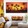 thumbnail image 1 of Coconut Palms Against Yellow Sky, 1 of 3
