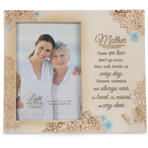 Pavilion Gift Company Mother Memorial Picture Frame, 8.25"L x 0.5"W, Beige