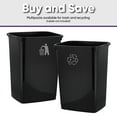 thumbnail image 7 of Superio Large Kitchen Trash Can 13 Gallon, 52 Qt Waste Bin for Kitchen, Garage, Indoor and Outdoor Trash Can (6, Black), 7 of 7