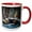 Red/White, variant on 3drose, Arctic Wolf Blue, 11oz Two-tone Blue Mug