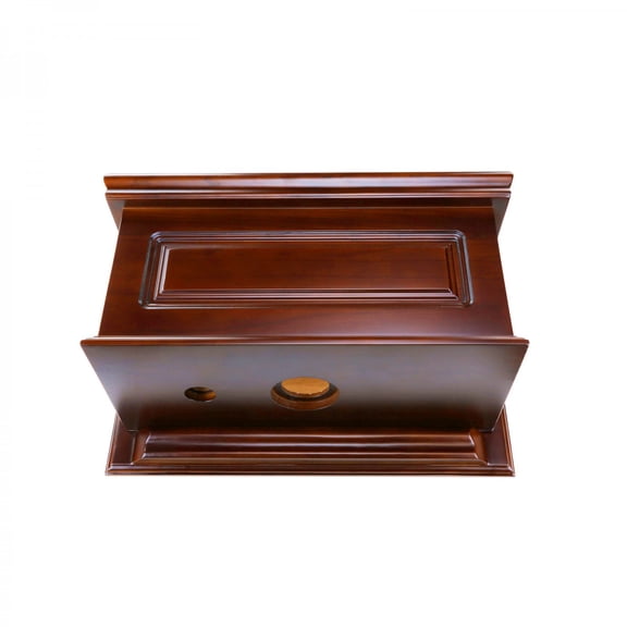 Renovators Supply High Tank Toilet Part: TANK ONLY. Dark Oak Raised Panel Tank
