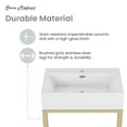 thumbnail image 3 of Concorde 24" Rectangle Console Sink with Brushed Gold Legs, 3 of 11