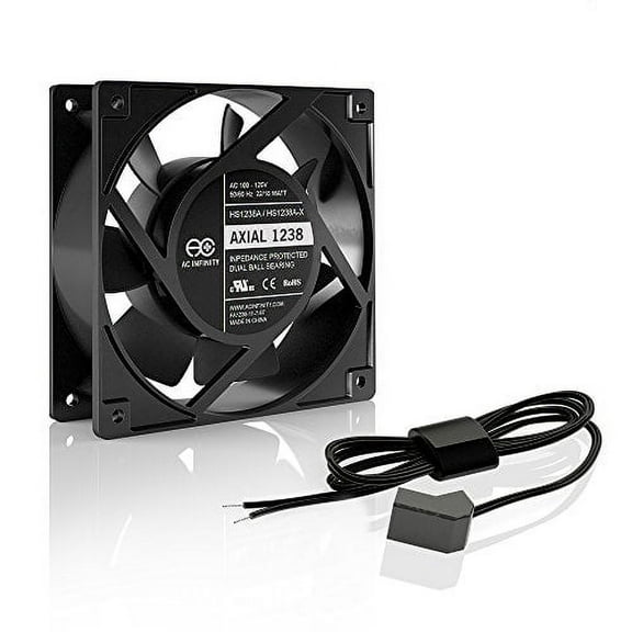 AC Infinity AXIAL 1238W Muffin Computer Cooling Fan Black