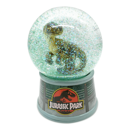 Jurassic Park Raptor Fence 100mm Light Up Snow Globe