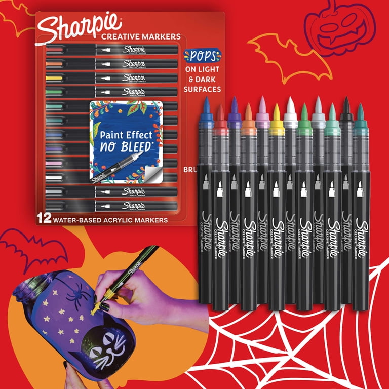 Sharpie Creative Markers, Water-Based Acrylic, 12-Pack photo 2