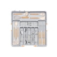 thumbnail image 2 of EDHITNR Expandable Kitchen Utensil Drawer Tray, Scalable Kitchen Utensil Compartment Storage Box with 9 Sections for Forks Knives Spoons, 2 of 7