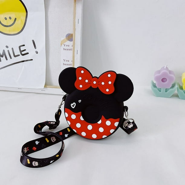 Bolso cruzado de Mickey Mouse para mujer, bolsa de hombro de Gel de sílice con dibujos animados de Disney, Minnie y Mickey, regalos para niñas, 2023