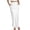 White, variant on ZToonmas Women's High Waist Maxi Slip Skirt Flowy Satin Like A-Line Skirt with Pockets for Elegant Occasions