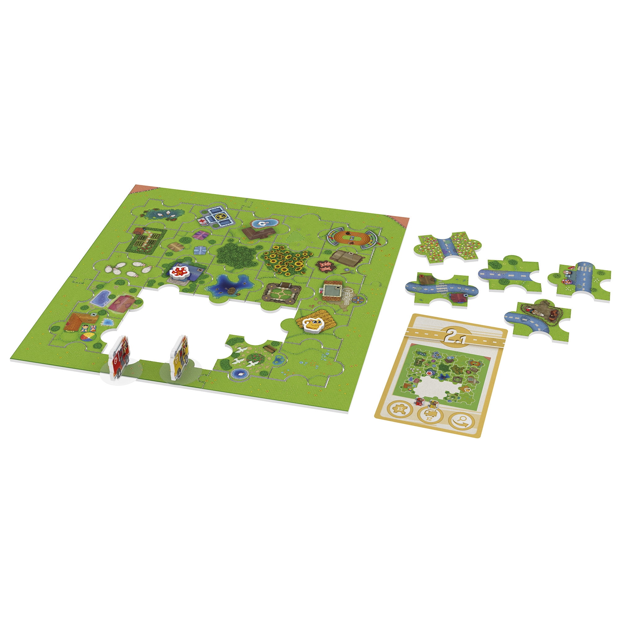 Puzzle Challenge: Firefighters To The Rescue! - 40 Challenges, LOKI Games, Learn How to Fulfill A Puzzle W/ Funny Objectives, Children's Game, 1 Player, Ages 6+
