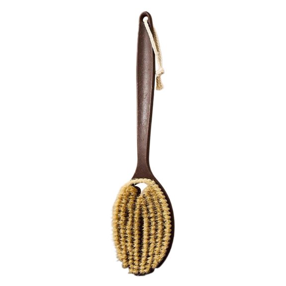 Brush Scrubber Anti Slip Long Handle Back Brush For Shower, Dual-Sided back Scratchers Back Brush with Stiff and Soft Bristles,Body Exfoliator