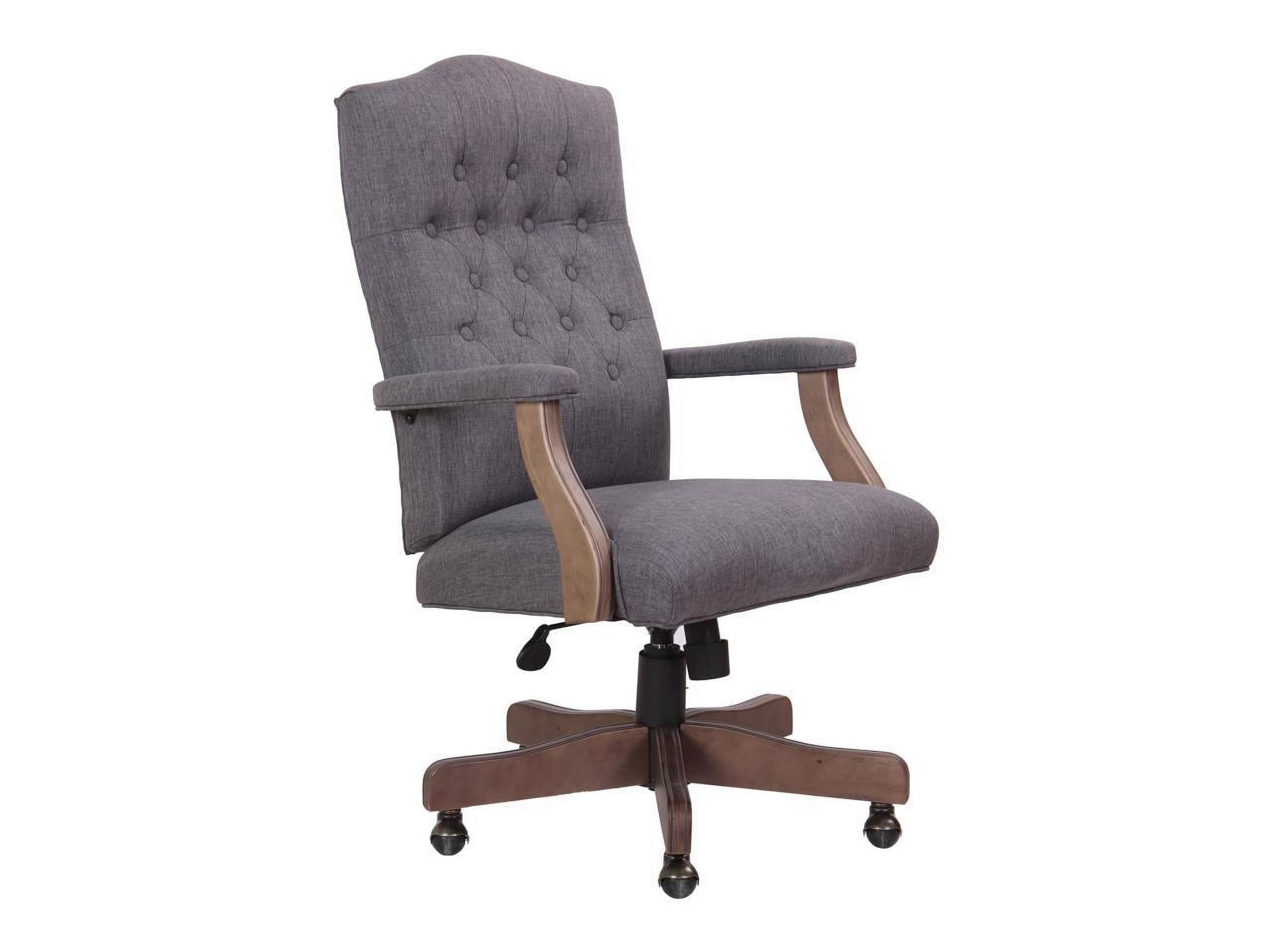 Boss Refined Rustic Executive Chair in Slate Gray Commercial Grade - image 3 of 8