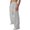 Light Gray, variant on Wide Leg Sweatpants Men Elastic Waist Straight Leg Loose Fit Casual Sweat Pants Trousers with Pockets
