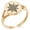 Rose Gold, variant on Stainless Steel Mayan Sun God Rune Minimalist Oval Top Polished Statement Signet Ring