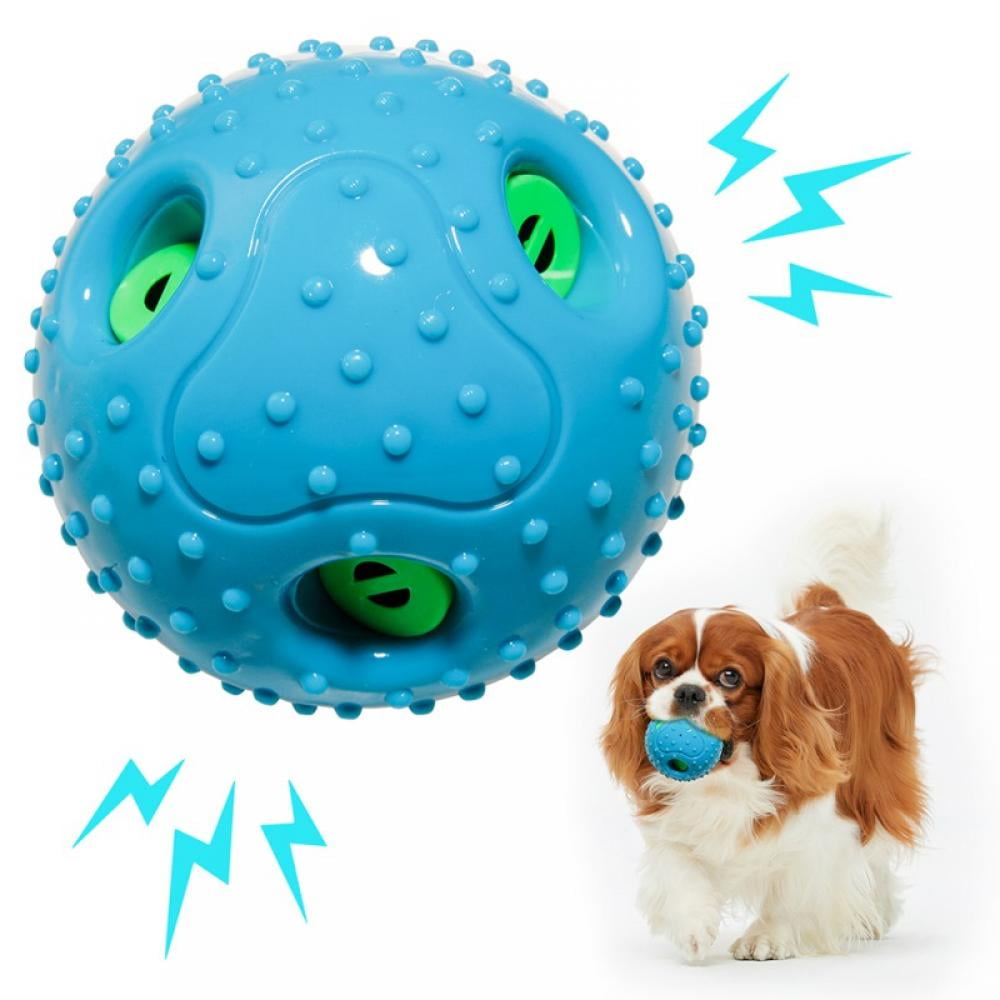 Wisremt Interactive Dog Toys Ball Rubber Durable Dog Chew Treat