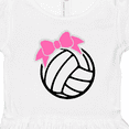 thumbnail image 4 of Inktastic Volleyball with Pink Bow Girls Toddler Dress, 4 of 5