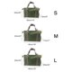 thumbnail image 5 of bolso de mano de lona resistente de alta capacidad, bolsa de herramientas multifunción portátil para llave de almacenamiento, destornilladores, alicates, clavos(L), 5 of 5