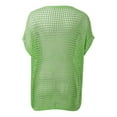 thumbnail image 2 of Womens Tops Blouses Neck Short Sleeve Sweater Crochet Knit Pullover Cover Up Beach Vacation Clothes For Women, 2 of 6