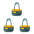 thumbnail image 1 of tssuouriy Complete Set Of 4-Color Kitchen Storage Holders Organisers - Versatile And Easy To Clean High-quality Double Dark blue yellow 3Set, 1 of 6