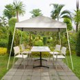 thumbnail image 6 of Qiushi 6x6 FT (2.4x2.4m) Portable Pop Up Canopy Tent - Waterproof Instant Folding Gazebo for Outdoor, Camping, Parties & Beach - White Shelter with Carry Bag (36 sq ft Coverage, 210D Oxford Fabric), 6 of 15