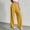 Yellow, variant on Wide Leg Trousers for Women Loose Cotton Pants Baggy Fashion Summer Breathable Comfy Bottom with Pockets Solid Color Lightweight Plus Size Office Slacks Khaki M