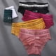 thumbnail image 4 of 2 Unids/Set Bragas De Cintura Alta Para Mujer Ropa Interior De Encaje Sexy Pantys De Malla Lencería Floral Femenina Sin Costuras L-XLpangjing, 4 of 4