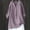Light Purple, variant on LEBONYARD Summer Tops for Women,Women's V-Neck Long Sleeve Loose Button Cotton and Linen Tunic Shirts Summer Shirts Blouse White S