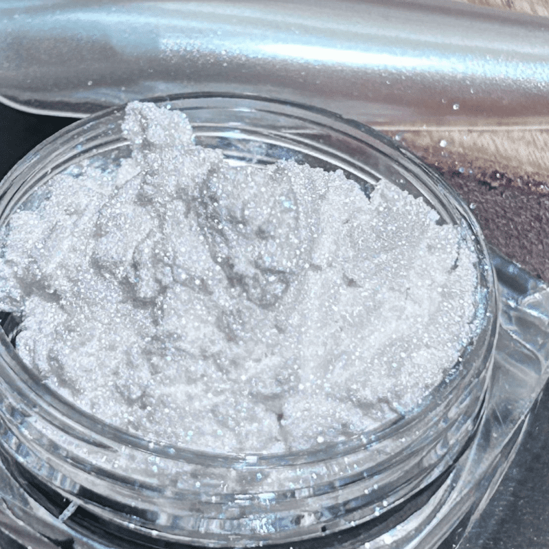 suxuMhao Chrome Nail Powder, Decoration, 1 Piece 10g White, Aurora Nail Powder, Iridescent Nail Powder, Holographic Nail Powder, Pearl Nail Powder, Shimmer Chrome,Easy to Apply