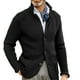 thumbnail image 3 of Abrigo de punto para hombre, chaqueta para hombre, cuello en V, color puro, chaqueta para hombre, chaqueta para hombre con cuello en V, diseño de clase mundial, 3 of 6