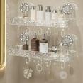 thumbnail image 5 of Thrivenget Suction Shower Shelf  No-Drill Wall-Mounted Corner Caddy with Corrugated  Design, Removable Bathroom Organizer for Toiletries, Ideal for Renters & Small Spaces, 5 of 6