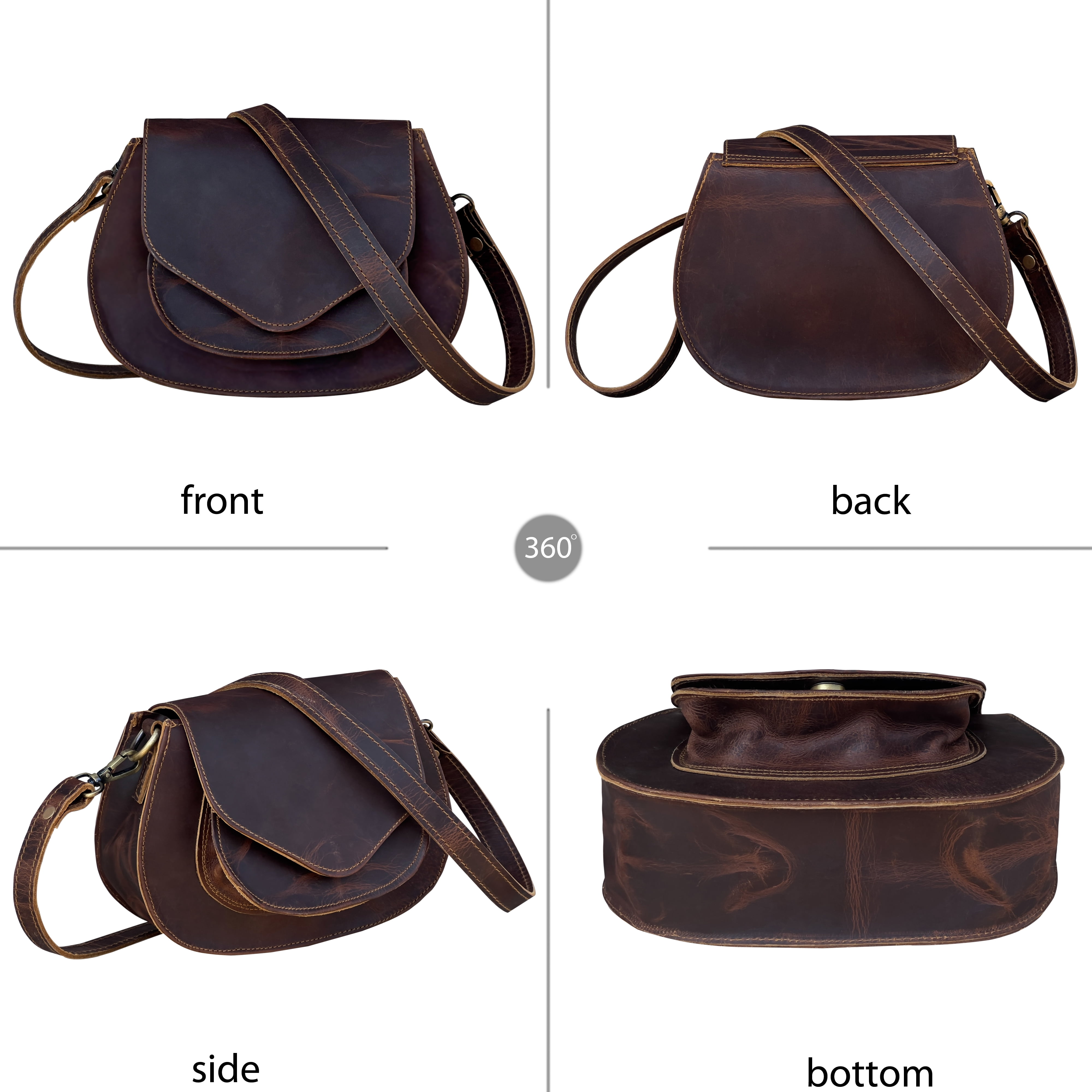 Leather Bags  For Women Genuine, Handbags and Purses  Crossbody Bag Gifts For Her , Gifts For Mom , Gifts For Daughter, Sister Adjustable Strap