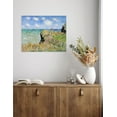 thumbnail image 2 of DECORARTS - The Cliff Walk At Pourville, Claude Monet Art Reproduction. Giclee Canvas Prints Wall Art for Home Decor 20x16", 2 of 7