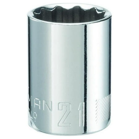 UPC: 0885911588768 | Craftsman 21 mm x 1/2 in. drive Metric 12 Point Standard Socket 1 pc