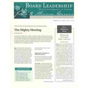 Board Leadership, No. 75, September/October 2004