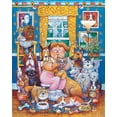 thumbnail image 2 of Bell, Bill 12x14 White Modern Wood Framed Museum Art Print Titled - The Lady Who Loves Dogs, 2 of 4