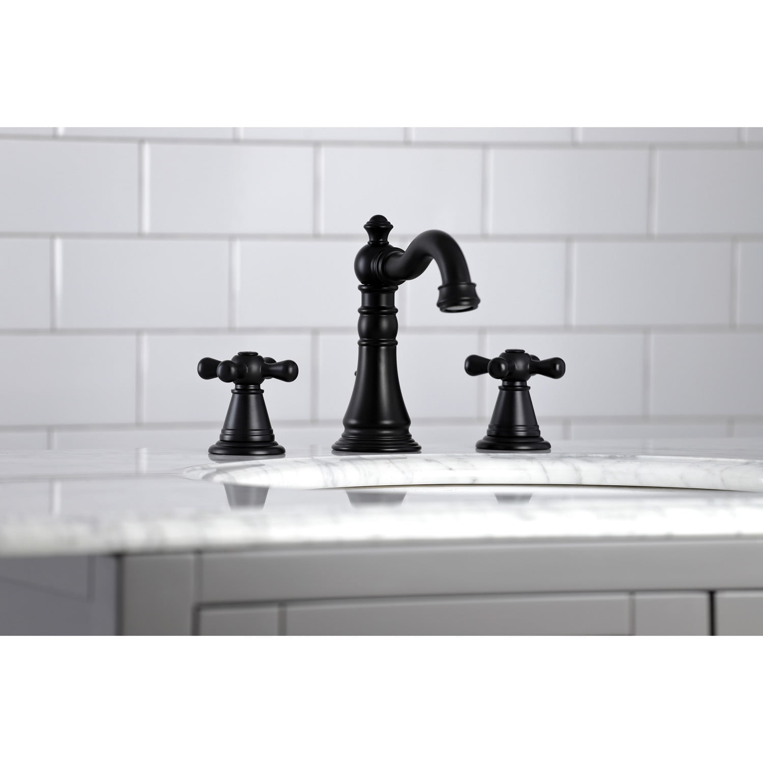 Fauceture FSC1970AAX American Classic 8 in. Widespread Bathroom Faucet, Matte Black