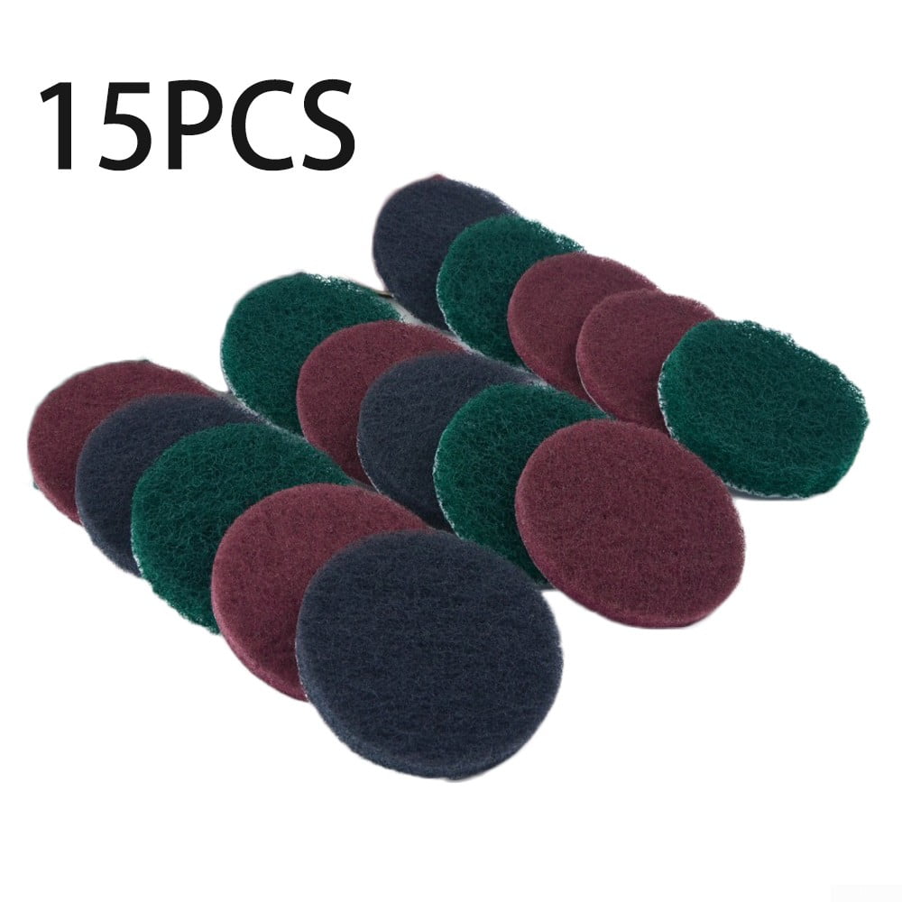 15 Pcs 2Inch 50mm Hook & Loop Round Industrial Cleaning Pads Nylon Polishing Pad 15 Pcs 2Inch 50mm Hook & Loop Round Industrial Cleaning Pads Nylon Polishing Pad