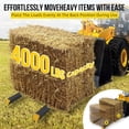 thumbnail image 4 of Qinaqin Resistente 60in 4000lbs Clamp on Pallet Forks con Ajustable Stabilizer Bar Quick Attach Fork para Bucket Tractor Loader y Skid Steer, 4 of 8