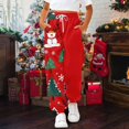 thumbnail image 2 of XQYLOS Kids Athletic Christmas Sweatpants Straight Elastic Waist Joggers Gym Pants for Boys Girls 3-14 Years, 2 of 6