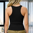 thumbnail image 6 of Lullu Girls Athletic Racerback Tank Top Casual Solid Crewneck Sleeveless Shirt, Sizes 4-14, 6 of 8