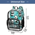 thumbnail image 4 of Iauyy Clear Backpack Heavy Duty PVC Transparent Backpack for College Workplace, Panda Pattern, 4 of 8
