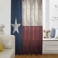 thumbnail image 6 of Vintage Star Country Sheer Curtains 54 Inches Long, American Flag Blue Red Light Filering Curtains, Breathable Simi Curtain Privacy Drapes for Kitchen Bathroom Nursery Small Window Treatment, 6 of 9