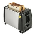 thumbnail image 1 of Toaster 2 Slice Wide Slot with 6 Preset Temperature and Timing Small Stainless Steel Bread Toaster with Manual Stop and Removable Crumb Tray for Home Kitchen Office, 1 of 7