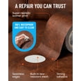 thumbnail image 6 of MATCH 'N PATCH Leather Repair Tape - Brown (2.25 inch x 15 feet) - Realistic Faux Leather Patches for Couch, Sofa, Upholstery, Car Seats & Other Furniture, Vinyl Repair Kit, Self Adhesive Patch, 6 of 7